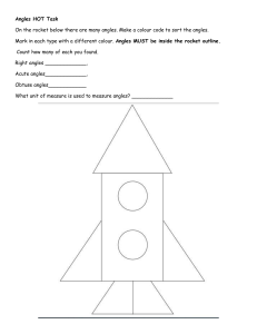 Angles Worksheet: Identify Right, Acute, Obtuse Angles