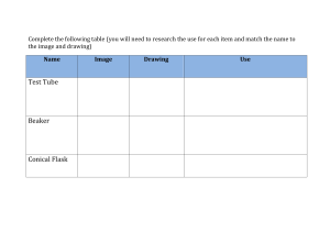 Lab Equipment Worksheet: Identify & Use