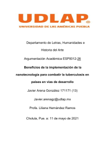 Nanotecnología y Tuberculosis en Países en Desarrollo