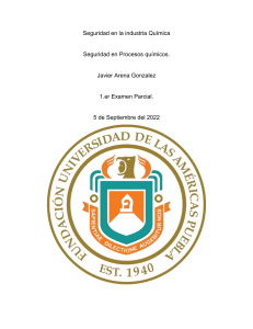 Seguridad en la Industria Química: Examen Parcial