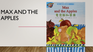 Max and the Apples: Children's Story