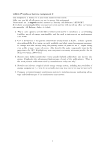 Vehicle Propulsion Systems Assignment 2