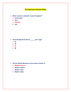 50 Islamiat MCQs: Islamic Studies Quiz