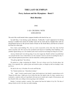 The Last Olympian: Percy Jackson Excerpt - Adventure Begins