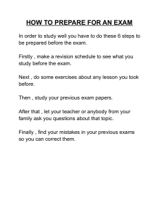 Exam Preparation Guide: 6 Steps to Success