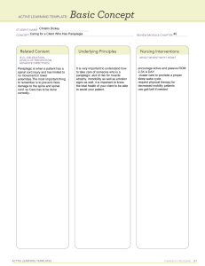 Paraplegia Care: Nursing Interventions & Principles