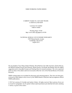 Carbon Taxes vs. Cap and Trade: A Critical Review