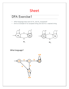 DFA Exercises: Designing Finite Automata