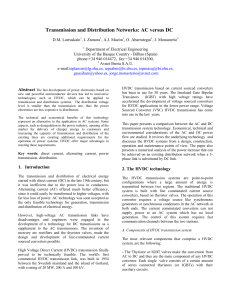 AC vs DC Transmission Networks: Technology & Economics