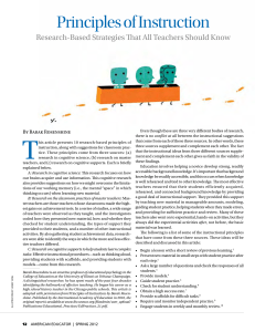 Principles of Instruction: Research-Based Strategies