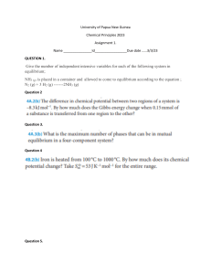 Chemical Principles Assignment 1
