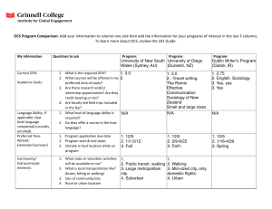 OCS Program Comparison: Study Abroad Options
