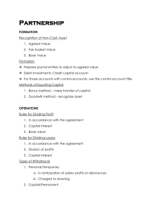 Partnership Accounting Study Notes