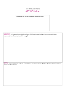 Art Nouveau Worksheet