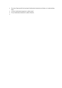Mathematical Logic Definitions: Proof & Theorem