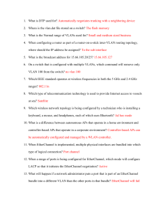 Networking Quiz: VLANs, DTP, DHCP, Wireless