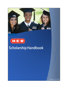 H-E-B Scholarship Handbook: Eligibility & Application Guide