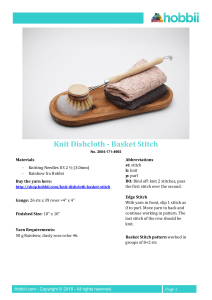 Knit Dishcloth Pattern: Basket Stitch - Free Instructions
