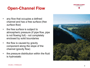 Open-Channel Flow: Hydraulics Presentation