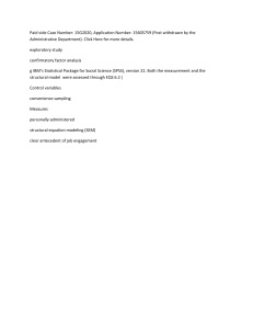 Statistical Methods in Social Science Research