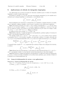 Integrales Impropias y Funciones Complejas: Teoría de Cauchy