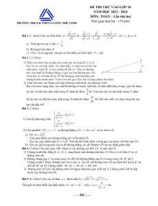 Examen de práctica de matemáticas para secundaria