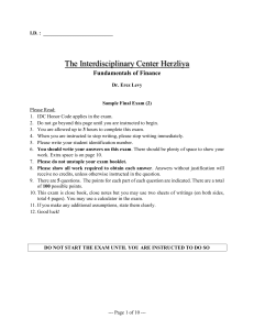 Finance Final Exam: Project Evaluation & Portfolio Management