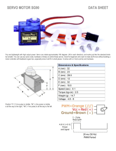 SG90 Servo Motor Data Sheet: Specs & Wiring
