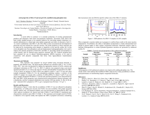 SBA-15 & ZrO2 Acid Properties: Phosphate Ion Modification
