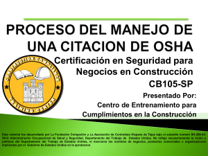Manejo de Citaciones OSHA en Construcción