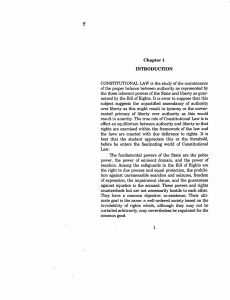 Constitutional Law: Introduction & Principles