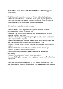 Joint Operations: 9 Principles of Military Planning