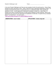 Donald in Mathmagic Land Worksheet