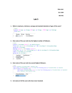 Database Lab Assignment: SQL Queries & User Data Analysis