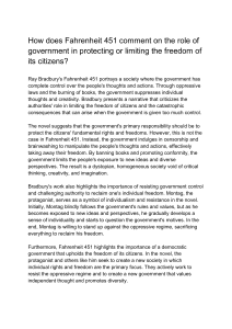 Fahrenheit 451: Government Control & Freedom