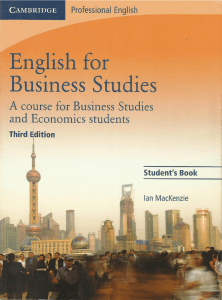 English for Business Studies Coursebook