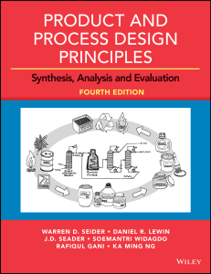 Product & Process Design Principles Textbook