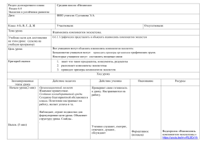План урока по экологии: Взаимосвязи экосистем (6 класс)