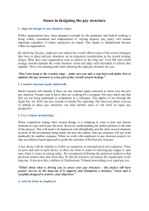 Designing Effective Pay Structures: A Guide for Organizations