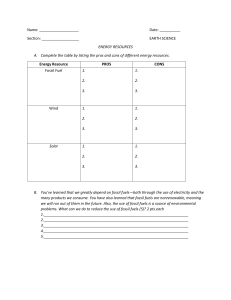 Energy Resources Worksheet: Pros, Cons, & Reduction