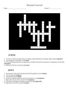 Electronics Crossword Puzzle: Components & Circuits
