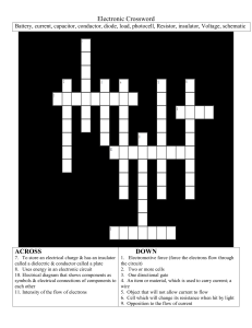 Electronics Crossword Puzzle: Test Your Knowledge