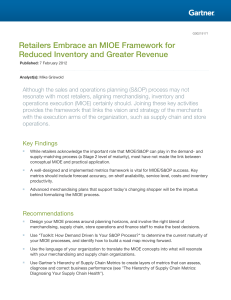 Retail MIOE Framework for Inventory & Revenue