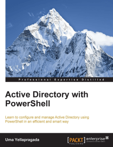 Active Directory with PowerShell: Configuration & Management