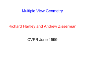 Multiple View Geometry Presentation