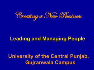 New Business Leadership & Management Presentation
