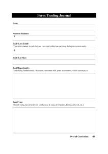 Forex Trading Journal Template