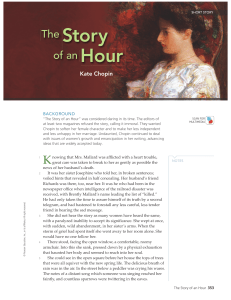 The Story of an Hour by Kate Chopin