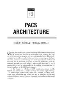 PACS Architecture: Storage, Disaster Recovery, and Archiving