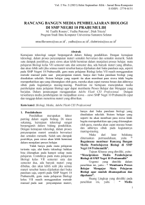 Desain Media Pembelajaran Biologi di SMP Negri 10 Prabumulih